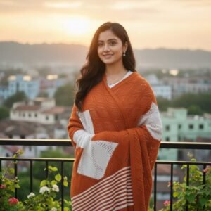 অরেঞ্জ–হোয়াইট জিও শাল